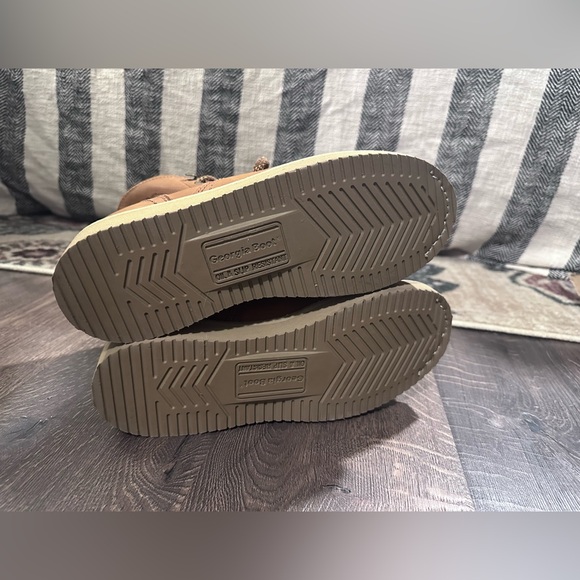 Georgia Boots 6” Wedge G6152 Men’s 9.5 Barracuda Gold - Picture 13 of 13